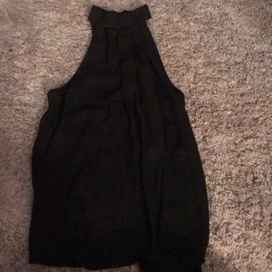 Black halter top